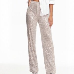 Cable & Gauge Sequin Leg Pants